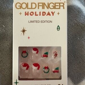 New Holiday Limited Edition Nail Set Festive Red Green Christmas Press on Nails